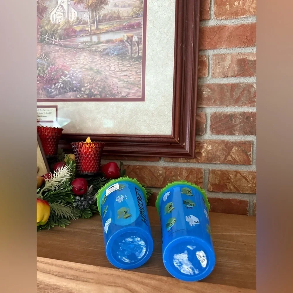 2X Minecraft Creeper Kids Cups